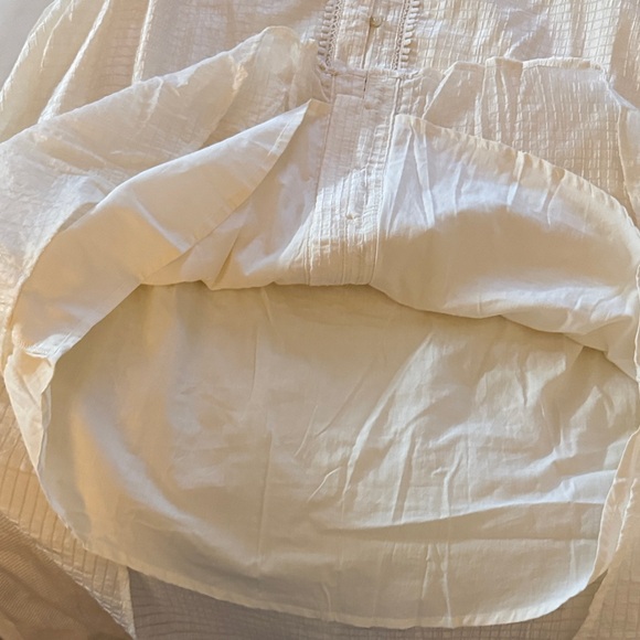 Chic White Ruffled Dress - Picture 4 of 7